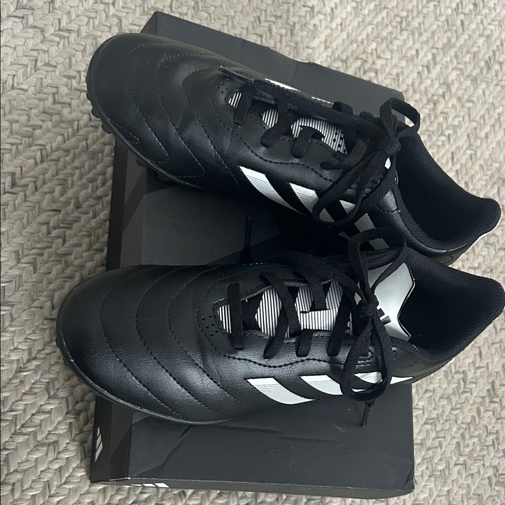 Adidas Black and White Soccer Cleats